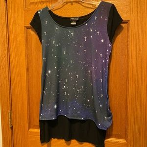 High Low Galaxy Tee